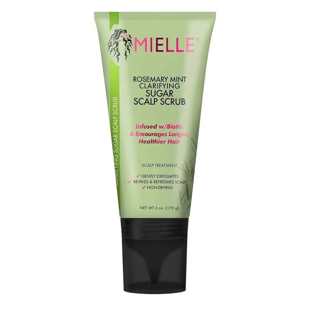 MIELLE Clarifying Sugar Scalp Scrub, Rosemary Mint, 6 oz (170 g) Scalp Treatment